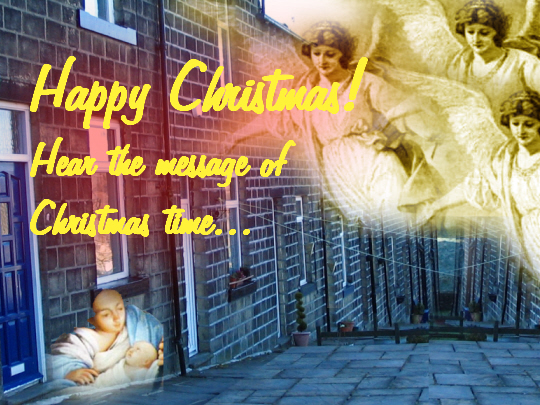 The Message Of Christmas With Angels. Free Angel eCards, Greeting Cards