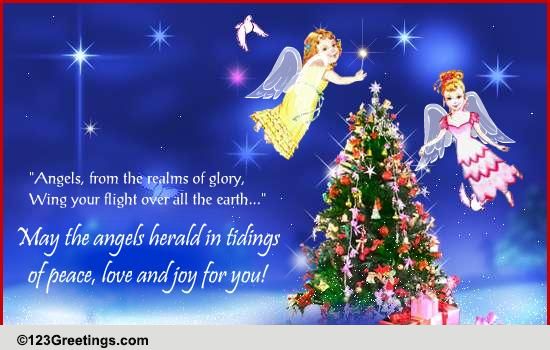 Peace, Love And Joy... Free Angel eCards, Greeting Cards | 123 Greetings