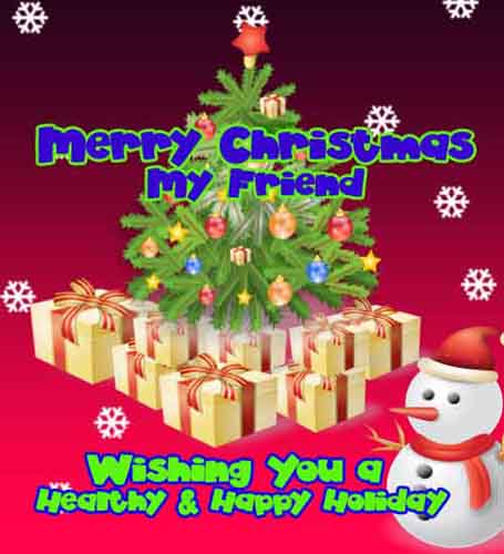 Friendly Christmas Wish For A Friend. Free Friends eCards | 123 Greetings