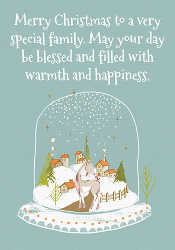 Christmas Wishes For A Special Family.