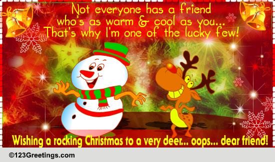 Wishing A Rocking Christmas... Free Friends eCards, Greeting Cards ...