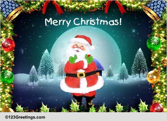 Warm Santa Hugs! Free Friends eCards, Greeting Cards | 123 Greetings