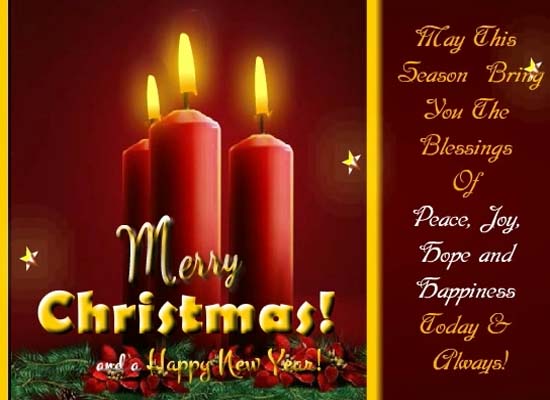 Merry Christmas Wishes! Free Friends eCards, Greeting Cards | 123 Greetings
