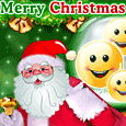 Santa With Smiles On X&apos;mas!