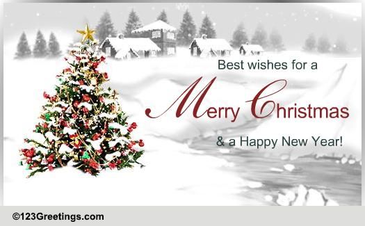 Best Wishes For Christmas...