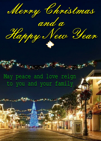 A Christmas And New Year Ecard.