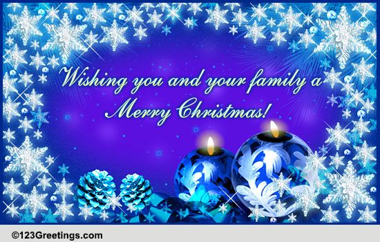 Wishes For A Merry Christmas! Free Social Greetings eCards | 123 Greetings