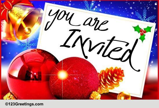 A Christmas Invitation Ecard!
