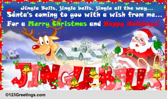 Jingle All The Way! Free Jukebox eCards, Greeting Cards | 123 Greetings