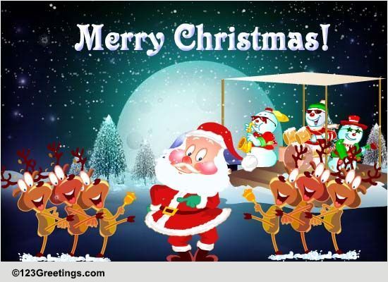 Christmas Celebration! Free Jukebox eCards, Greeting Cards | 123 Greetings