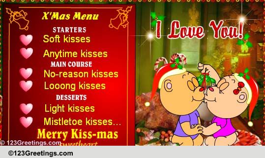 Christmas Love Menu!