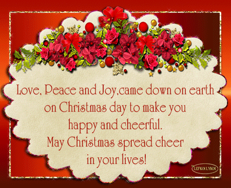 Joy, Peace, Love Christmas.