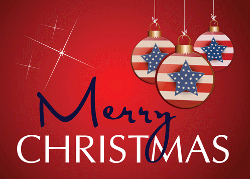 Send Patriotic Merry Christmas Wishes.