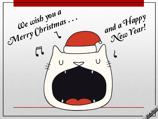 Singing Christmas Cat.