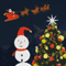 Christmas Magic Snowman Santa.