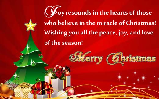 The Joy And Love Of Christmas! Free Merry Christmas Wishes eCards | 123 ...