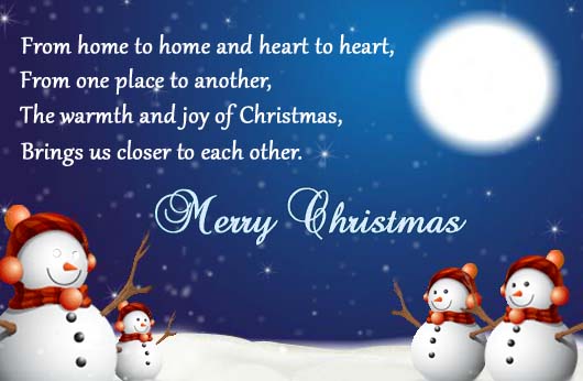 The Warmth And Joy Of Christmas. Free Merry Christmas Wishes eCards ...