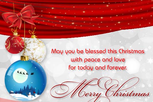 Blessings And Wishes... Free Merry Christmas Wishes eCards | 123 Greetings