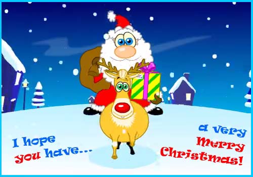 Santa’s Christmas Song. Free Merry Christmas Wishes eCards | 123 Greetings