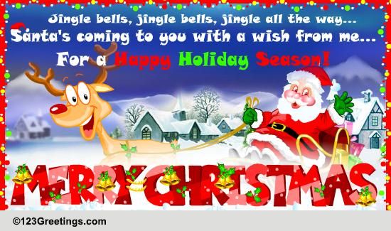 A Happy Holiday Season... Free Santa Claus eCards, Greeting Cards | 123 ...