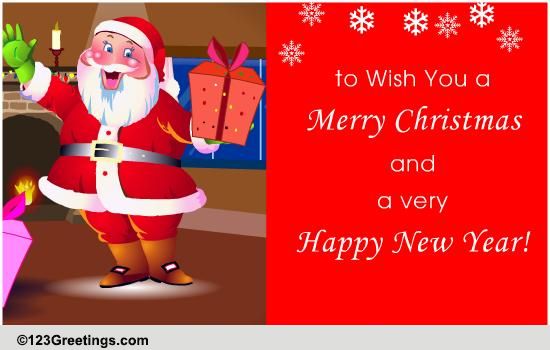 Santa Christmas Greeting Card! Free Santa Claus eCards, Greeting Cards ...