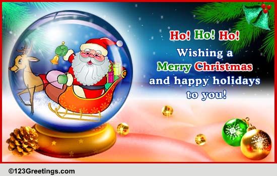 Santa Says Merry X'mas!