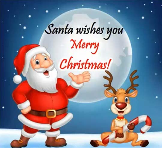 Merry Christmas To All Free Santa Claus eCards, Greeting Cards | 123 ...