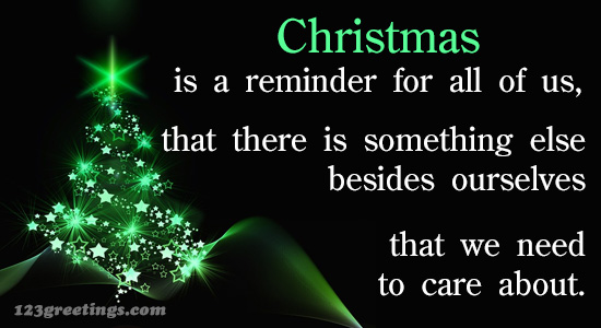 Christmas Reminder!