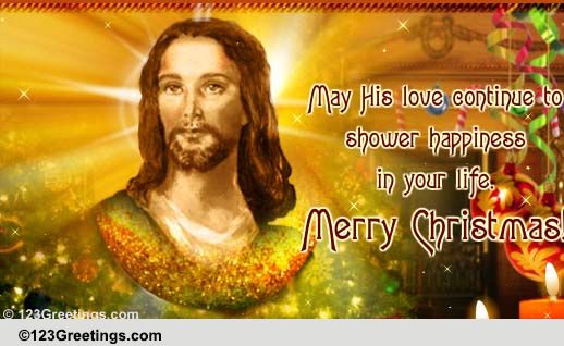 Thank Him On Christmas! Free Religious Blessings eCards, Greeting Cards ...