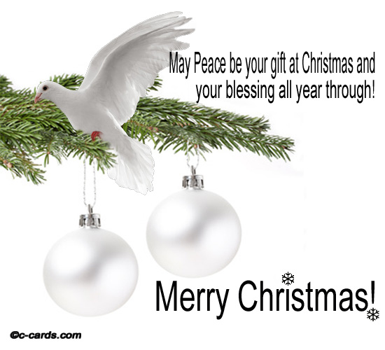 Peace. Free Spirit of Christmas eCards, Greeting Cards 123 Greetings