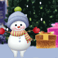 Cute Snow-doll Spirit Christmas.