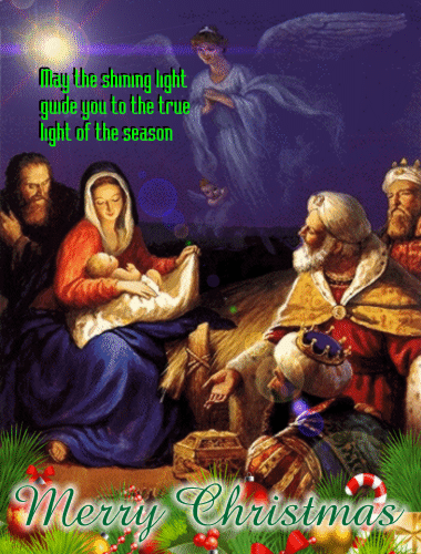 A Christmas Nativity Ecard. Free Nativity Scene eCards, Greeting Cards ...