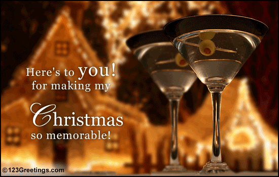 Toast A Christmas Thank You!