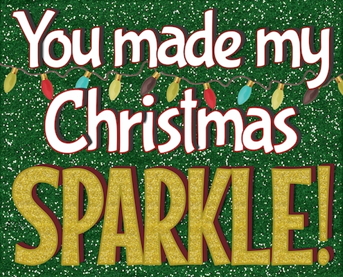 You Made My Christmas Sparkle.