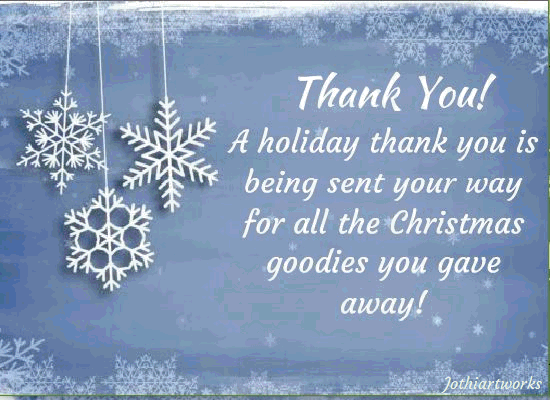A Holiday Thank You Card!