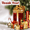 Christmas Thank You Wishes Card.