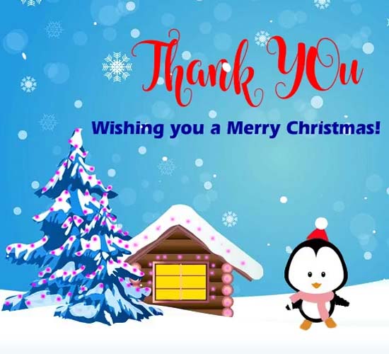 Cute Penguin Thank You Wishes. Free Thank You eCards, Greeting Cards ...