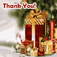Christmas Thank You Wishes Card.