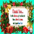 Christmas Thank You Cards, Free Christmas Thank You Wishes | 123 Greetings