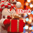 Thank You With Snowman!