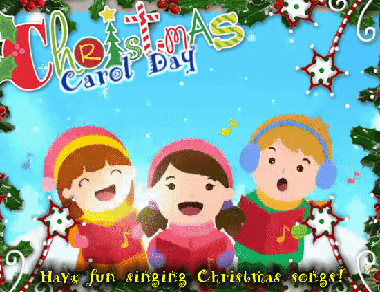 Have Fun Singing Christmas Songs. Free Christmas Carol Day eCards | 123 Greetings