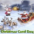 A Happy Christmas Carol Day Card.