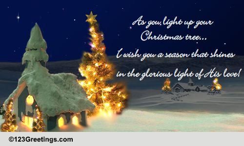 Blessings On Christmas Tree Light Day! Free Christmas Tree Light Day ...