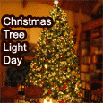 Christmas Tree Light Day Invitation.