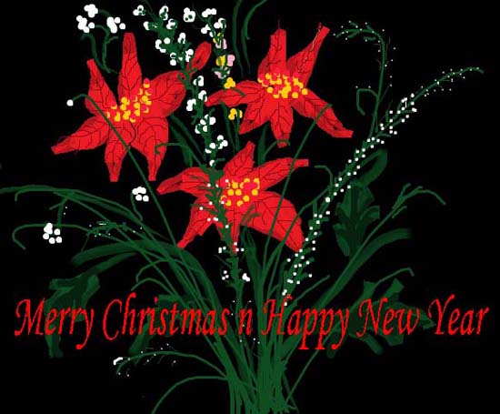 Christmas And New Year Greeting.