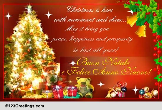 Buon Natale Wishes Italian.Christmas Around The World Italian Cards Free Christmas Around The World Italian Wishes 123 Greetings