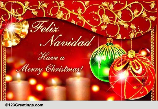Wish... Feliz Navidad! Free Spanish eCards, Greeting Cards | 123 Greetings