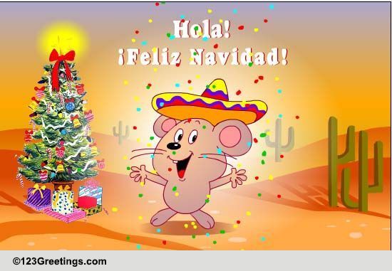 Hola! It's Christmas! Free Spanish eCards, Greeting Cards | 123 Greetings