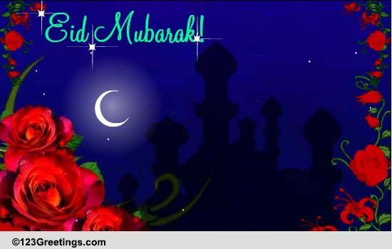 Joy And Good Fortune On Eid ul-Fitr. Free Eid Mubarak eCards | 123 ...