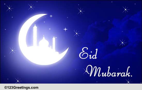 Blissful Eid Wish For Your Family. Free Family eCards, Greeting Cards ...